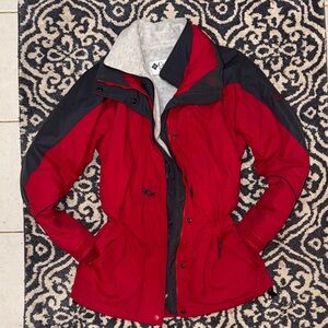 Columbia Women's Crimson and Charcoal layered Ski Jacket